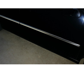 Молдинг дверний (4 шт, нерж) Carmos - Турецька сталь для Volkswagen Golf 4 1997-2006 рр