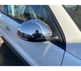 Накладки на дзеркала (2 шт., нерж) OmsaLine - Італійська нержавійка для Volkswagen Tiguan 2007-2016 рр