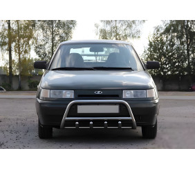 Кенгурятник WT003 60мм (нерж) для ВАЗ 2110-21115 рр