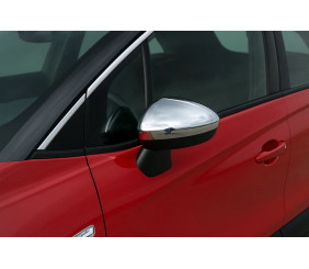 Накладки на дзеркала (2 шт, нерж) OmsaLine - Італійська нержавійка для Peugeot RCZ 2010-2015 рр