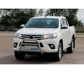 Передній захист WT023 (нерж) для Toyota Hilux 2015- рр