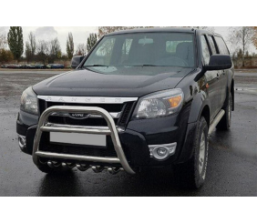 Кенгурятник QT008 (нерж) для Ford Ranger 2007-2011 рр