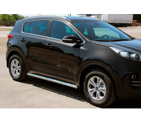 Бічні труби BB001 (2 шт., нерж) для Kia Sportage 2015-2021 рр