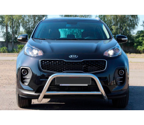 Кенгурятник WT006 (нерж) для Kia Sportage 2015-2021 рр