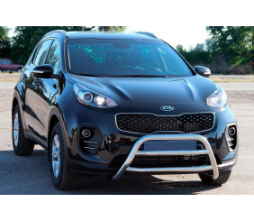 Кенгурятник WT023 (нерж) для Kia Sportage 2015-2021 рр