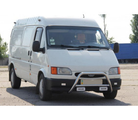 Кенгурятник WT006 (нерж) для Ford Transit 1991-2000 рр