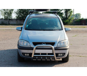 Кенгурятник QT006 (нерж) для Opel Zafira A 1998-2005 рр