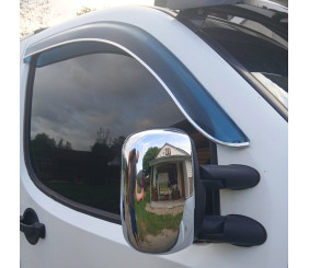 Накладка на дзеркала (2 шт., пласт) Carmos для Fiat Doblo I 2005-2010 рр