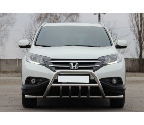 Передній захист WT003-ST-V1 (нерж.) для Honda CRV 2012-2016 рр