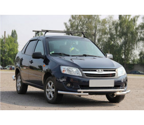 Передній захист ST009-2 для Lada Granta 2011- рр