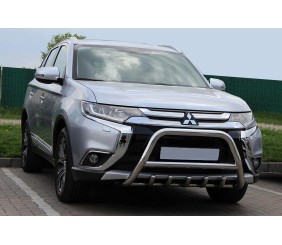 Кенгурятник WT003 (нерж.) для Mitsubishi Outlander 2012-2021 рр