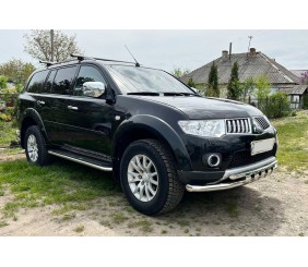 Передній захист ST015 (нерж.) для Mitsubishi Pajero Sport 2008-2015 рр