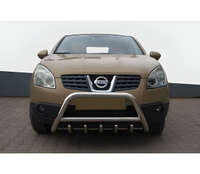 Кенгурятник WT003 (нерж.) 60 мм для Nissan Qashqai 2007-2010 рр