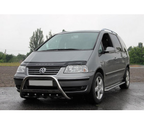 Кенгурятник WT004 (нерж) 51 мм для Volkswagen Sharan 1995-2010 рр