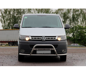Кенгурятник WT007ST (нерж) для Volkswagen T5 2010-2015 рр