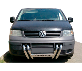 Кенгурятник ST006-04 ніздрі (нерж) для Volkswagen T5 Transporter 2003-2010 рр