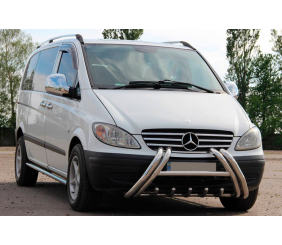 Кенгурятник WT01 (нерж.) для Mercedes Viano 2004-2014 рр