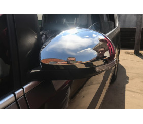 Накладки на дзеркала (2 шт, нерж) OmsaLine - Італійська нержавійка для Volkswagen Sharan 2010-2023 рр