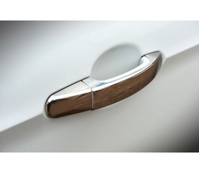 Накладки на ручки (4 шт., нерж.) Без чіпа, Carmos - Турецька сталь для Ford Focus III 2011-2017 рр