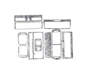 Накладки на панель (2000-2003) Алюміній для Ауди A3 рр