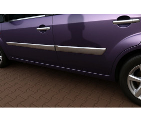 Молдинг дверний (4 шт, нерж) 2002-2005, Carmos - Турецька сталь для Ford Fiesta рр