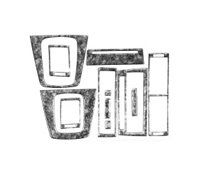 Накладки на панель Титан для Ауди A4 B6 2000-2004 рр