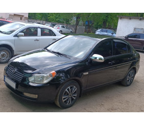 Накладки на дзеркала (2 шт., пласт) Carmos для Hyundai Accent 2006-2010 рр