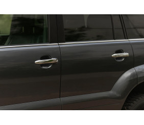 Накладки на ручки (4 шт) OmsaLine - Італійська нержавійка для Lexus GX470 2002-2009 рр
