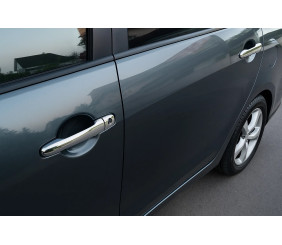 Накладки на ручки (4 шт, нерж) OmsaLine - Італійська нержавійка для Mitsubishi Outlander 2001-2006 рр