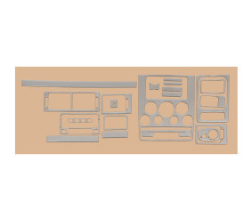 Накладки на торпедо Алюміній для Ford Connect 2002-2006 рр