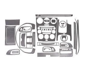 Накладки на панель Карбон для Mazda 6 2003-2008 рр