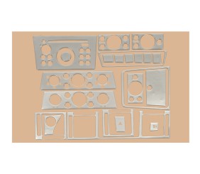 Накладки на панель Алюміній для Opel Vectra C 2002-2008 рр