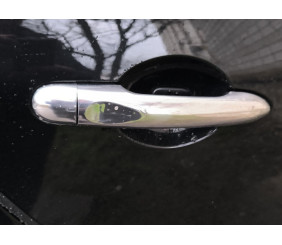 Накладки на ручки (4 шт., нерж.) Без чіпа, OmsaLine - Італійська нержавійка для Renault Fluence 2009-2016 рр