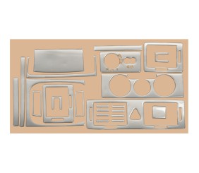 Накладки на торпедо Алюміній для Skoda Fabia 2000-2007 рр