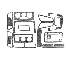 Накладки на панель Алюміній для Volkswagen Passat B6 2006-2012 рр