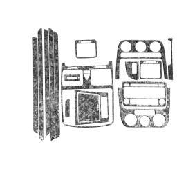 Накладки на панель Титан для Volkswagen Jetta 2006-2011 рр
