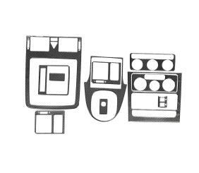 Накладки на панель Карбон для Volkswagen Touran 2003-2010 рр