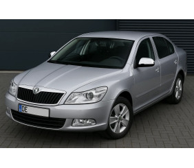 Накладки на дзеркала (2 шт., нерж) OmsaLine - Італійська нержавійка для Skoda Octavia II A5 2006-2010 рр