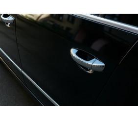 Накладки на ручки (4 шт, нерж) OmsaLine - Італійська нержавійка для Skoda Superb 2009-2015 рр
