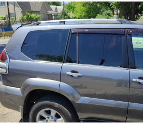 Рейлінги Хром турецькі Пластикові ніжки для Toyota Land Cruiser Prado 120 2002-2009 рр