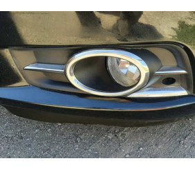 Окантовка противотуманок (2 шт., нерж.) OmsaLine - Італійська нержавійка для Chevrolet Cruze 2009-2015 рр