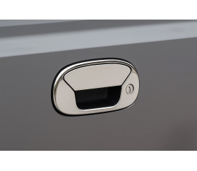 Накладка на задню ручку (нерж.) Carmos - Турецька сталь для Fiat Doblo I 2001-2005 рр