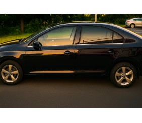 Окантовка вікон (4 шт., нерж.) для Skoda Rapid 2012-2019 рр