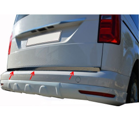 Кромка багажника (нерж.) Carmos - Турецька сталь для Volkswagen Caddy 2015-2020 рр