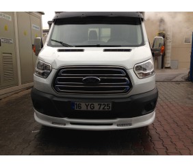 Накладка на передній бампер Ince (2014-2019, під фарбування) для Ford Transit 2014- рр