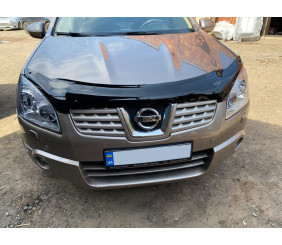 Дефлектор капоту (EuroCap) для Nissan Qashqai 2007-2010 рр