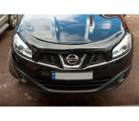 Дефлектор капоту (EuroCap) для Nissan Qashqai 2010-2014 рр