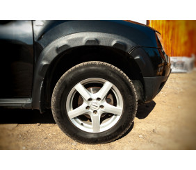 Розширювачі арок з виступами (8 шт, ABS) DDU - Україна для Renault Duster 2008-2017 рр