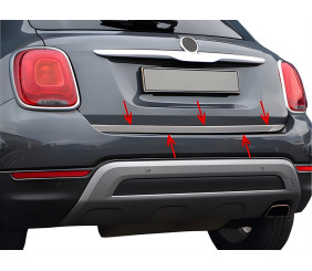 Кромка багажника (нерж) Carmos - Турецька сталь для Fiat 500X 2014-2024 рр