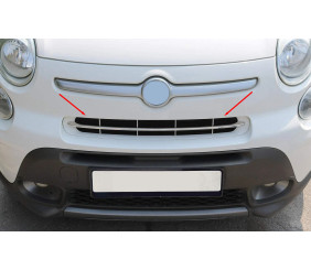 Накладка на передній бампер (нерж) для Fiat 500X 2014-2024 рр